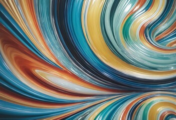 Wall Mural - Colorful Curved Background