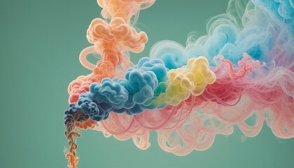 Wall Mural - Colorful smoke 