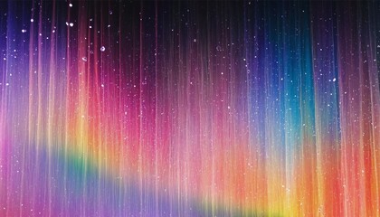 Wall Mural - rainbow crystal spectrum aurora design