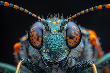 Canvas Print - Macro Photography of a Jewel Beetle