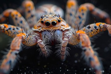Close-Up Portrait of a Jumping Spider