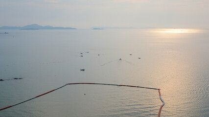 Wall Mural - beautiful view of sea and sky in the morning, natural background