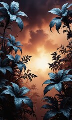 Canvas Print - Tropical Sunset.