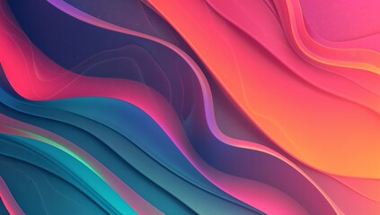 Wall Mural - Abstract Background with Colorful Gradient in Retro Style