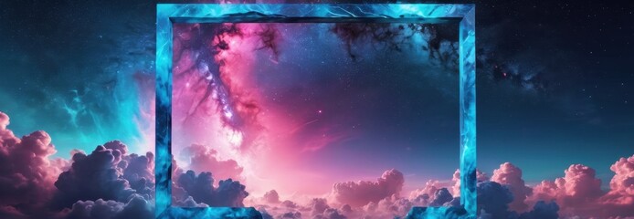 Wall Mural - Abstract Galaxy Portal.