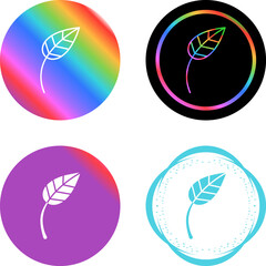 Sticker - Leaf Vector Icon