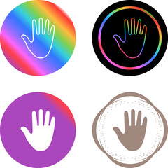 Sticker - Hand Vector Icon