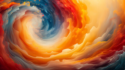 Wall Mural - Abstract swirling colorful background.