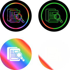 Sticker - Research Vector Icon