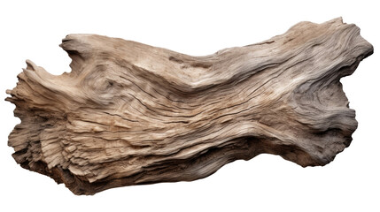 Wall Mural - piece of driftwood isolated on transparent background