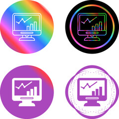 Sticker - Lcd Growth Vector Icon