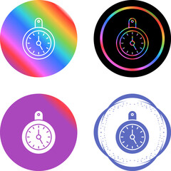 Wall Mural - Wall Clock Vector Icon