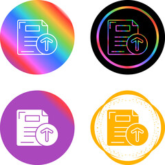 Sticker - Files Upload Vector Icon