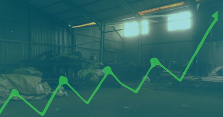 Poster - Image of data processing over rubbish dump
