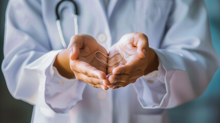 doctor holding a stethoscope