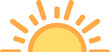 © Nine - A half sun is setting downwards icon sunset concept for graphic design, logo, website, social media, mobile app, UI illustration