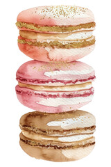 Canvas Print - PNG Macaron macarons confectionery sweets.