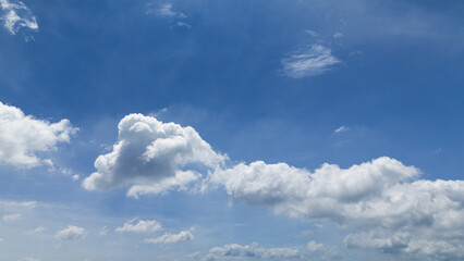 Wall Mural - clear blue sky background,clouds with background, blue sky background with tiny clouds. white fluffy