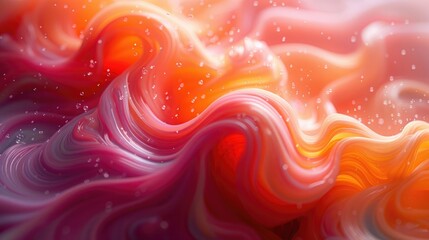 Abstract composition of colorful paint swirls, suitable for artistic backgrounds