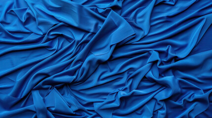 Rich blue fabric cloth background texture adds depth and elegance to any project.