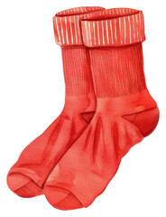 Wall Mural - PNG Athletic socks red clothing bandage.