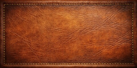 Wall Mural - Brown leather vintage texture with realistic details, vintage, brown, leather, texture, realistic, classic, retro, aged