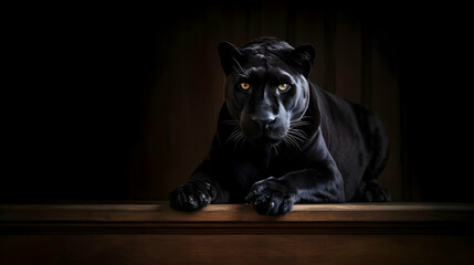 Sticker - Black Panther Portrait Photo