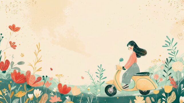 Whimsical and charming illustrations in a cute and playful style AI generated illustration