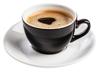 Poster - PNG Americano coffee cup saucer drink mug.