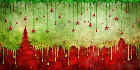 Poster - Abstract grunge Christmas texture with dripping paint , grunge, Christmas, abstract, texture, dripping, paint, background