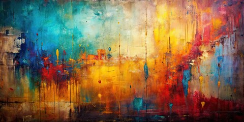 Abstract painting with grungy background , art, abstract, painting, grungy, texture, design, creative, modern