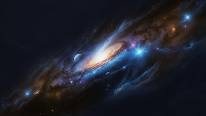 Beautiful Galaxy Background Milky way
