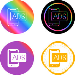 Poster - Mobile Advertising Vector Icon