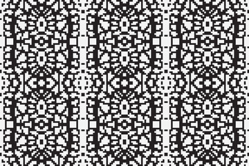 Ethnic seamless monochrome pattern vector image. Aztec geometric background. Tribal print. Navajo fabric. Modern abstract wallpaper. Vector illustration.