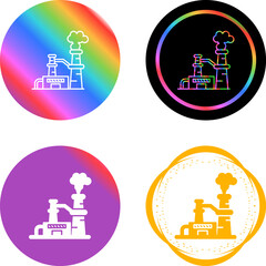 Wall Mural - Nuclear Plant Vector Icon