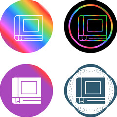 Sticker - Book Vector Icon