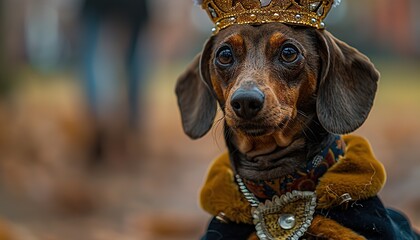 Sticker - portrait of a dachshund