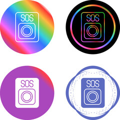 Sticker - Sos Vector Icon