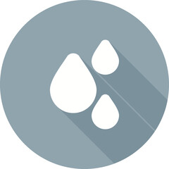 Sticker - Raindrop Vector Icon