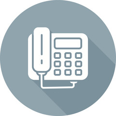 Sticker - Telephone Vector Icon