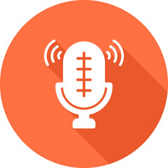 Sticker - Audio Recorder Vector Icon