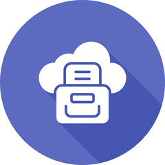 Sticker - Cloud Compliance Vector Icon