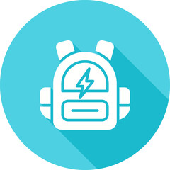 Poster - Smart Backpack Vector Icon