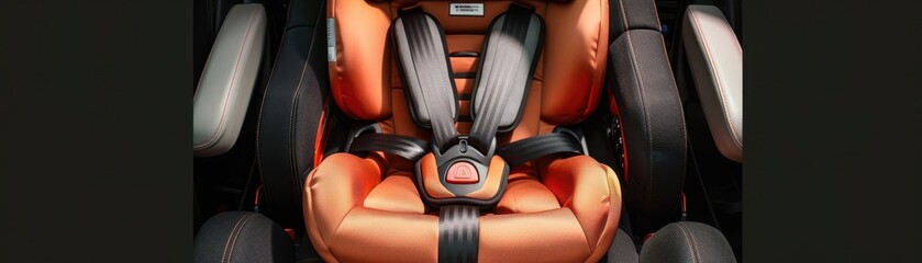 Wall Mural - A car seat with adjustable features