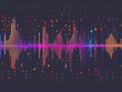 © huaomanz - Soundwave Spectrum: Abstract Audio Visualization with Vibrant Colors