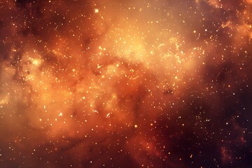 orange galaxy background
