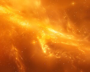 Canvas Print - orange galaxy background