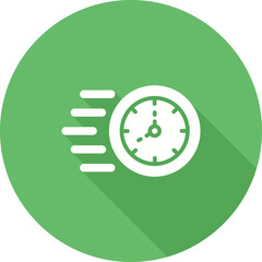 Canvas Print - Time Fast Vector Icon