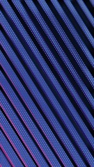 Poster - Abstract Pattern with Diagonal Stripes and Hexagonal Dots in Purple and Blue

