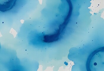 Wall Mural - blue watercolor background